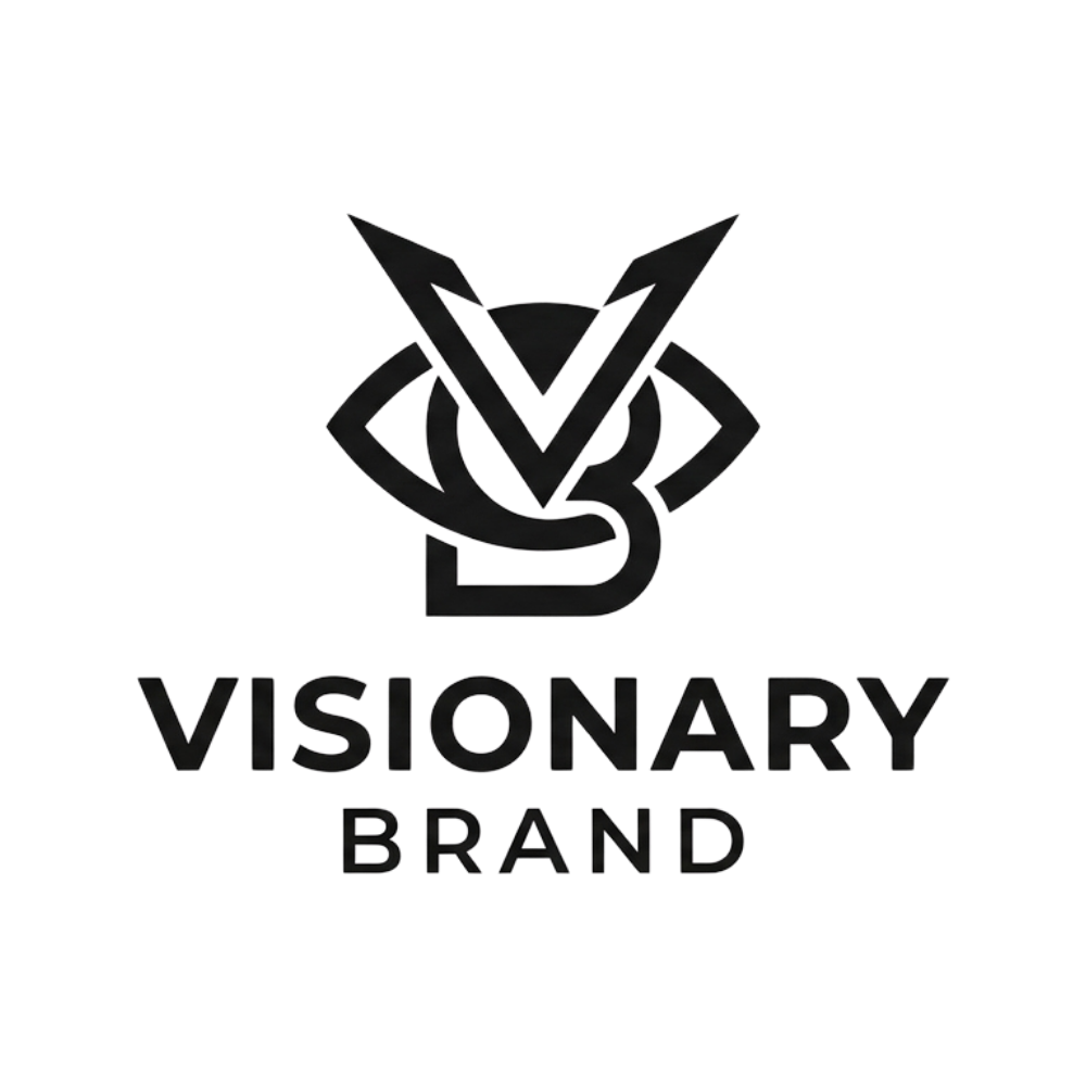Logo Visionary Brand - geometryczna forma
